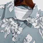 Men's Chinese Style Printed Casual Short Sleeve Shirt