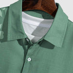 Men's Chinese Style Flower Print Casual Short Sleeve Shirt