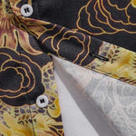 Men's Chinese Dragon Print Casual Short Sleeve Shirt