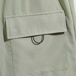 Men's Casual Double Pocket Drawstring Elastic Waist Shorts