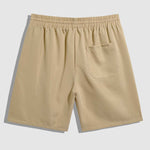 Men's Casual Double Pocket Drawstring Elastic Waist Shorts