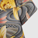 Men's Chinese style carp print casual short-sleeved shirt