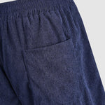 Men's Corduroy Half Button Short Sleeve Shirt Casual Shorts Set