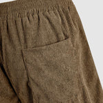Men's Corduroy Elastic Waist Casual Shorts