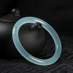 Buddha Stones Natural Jade Healing Blessing Bangle Bracelet