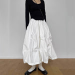 A-line Fluffy Long Skirt