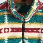 Men's Vintage Aztec Polar Fleece Stand Collar Sweatshirt