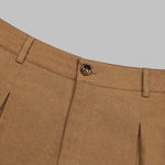 Men's Solid Color Zipper Fly Casual Pants