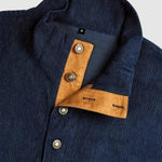 Men's retro corduroy patchwork casual stand collar sweatshirt