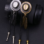 Men's Vintage Cowboy Hat Feather Necklace