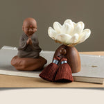 Black Peach Wood Buddha Flower Calm Cure Decorations