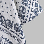 Men's Paisley Print Business Casual Lapel POLO