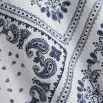 Men's Ethnic Paisley Print POLO Short Sleeve Shirt  Shorts Set