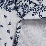 Men's Ethnic Paisley Print POLO Short Sleeve Shirt  Shorts Set