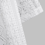 Men's knitted hollow short-sleeved shirt