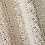 Men's Solid Color Hollow Cuban Collar Crochet Short Sleeve Shirt