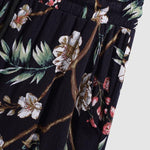 Men's Vintage Textured Floral Print Casual Shorts