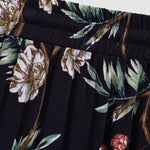 Men's Vintage Textured Floral Print Casual Shorts
