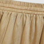 Men's satin texture solid color casual shorts