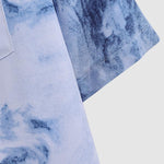 Men's gradient trendy  casual  short-sleeved shirt