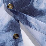 Men's gradient trendy  casual  short-sleeved shirt