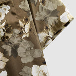 Men's Floral Casual Button-Down Cuban Collar Short Sleeve Shirt