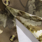 Men's Floral Casual Button-Down Cuban Collar Short Sleeve Shirt