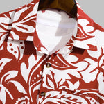 Men's Hawaiian Beach Style Floral Print Casual Short Sleeve Shirt
