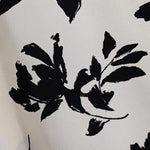 Men's leaf print casual button short-sleeved shirt