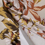 Men's floral print retro skin-friendly casual short-sleeved shirt