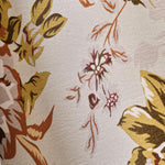Men's floral print retro skin-friendly casual short-sleeved shirt