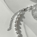 Beads Stitching Carabiner Titanium Necklace