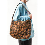 Vintage Leopard Print Large Capacity Shoulder Bag