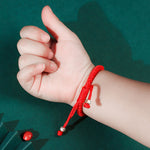 Buddha Stones 925 Sterling Silver Chinese Lock Charm Multicolored Red String Protection Handmade Braided Kids Bracelet (Extra 35% Off | USE CODE: FS35)