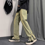 Street Zip Straight Jeans