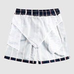 Men's Striped Double Layer Mesh Beach Swimming Shorts