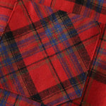 Men's Classic Red Plaid Fleece-lined Thermal Shirt Jacket