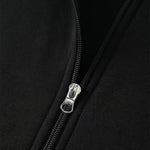Men's patchwork hooded zip cardigan sweatshirt