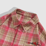 Men's Casual Wool Blend Plaid Button-Down Long Sleeve Shirt