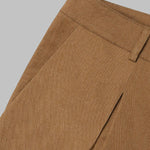 Men's Solid Color Zipper Fly Casual Pants