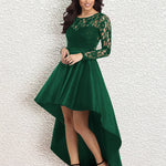 Zeagoo Women's Asymmetrical Lace Bridesmaid Dress