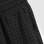 Men's terry cloth plaid casual shorts