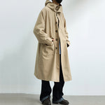 Japanese Retro Hooded Over-the-knee Coat