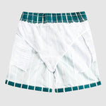 Men's Classic Striped Double-Layer Mesh Beach Swim Shorts