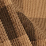 Men's corduroy retro fashion Color Blocking lapel long-sleeved shirt