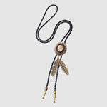 Men's Vintage Cowboy Hat Feather Necklace