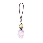 Buddha Stones Natural Chalcedony Fox Harmony Phone Hanging Decoration