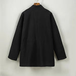 Fleece Lined Thick Warm Curved Neck Hanfu Cardigan