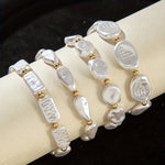 Pearl Statement Bracelet Set of 4