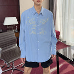 Loose 3D Beaded Casual Shirt